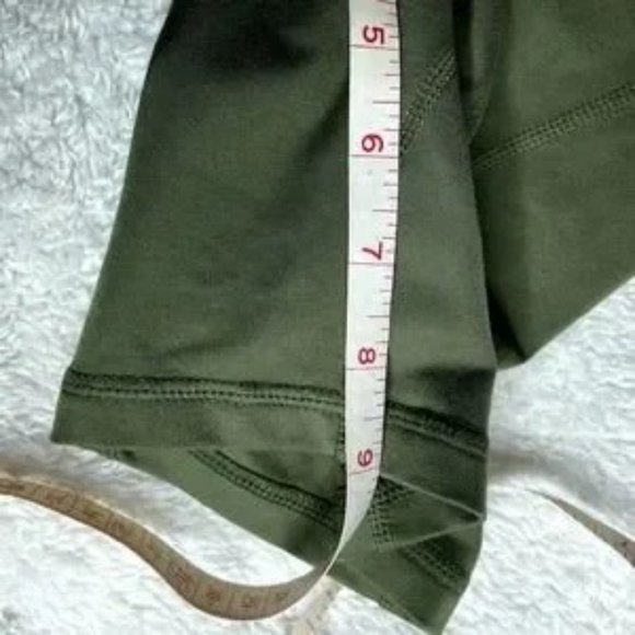 FREE PEOPLE MOVEMENT Biker Baby Green Biker Shorts High Rise Small S Olive - Picture 6 of 7